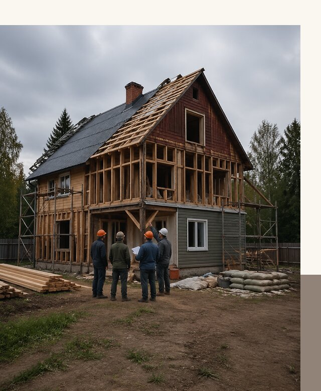 Реконструкция дачного дома в Кызыле под ключ с проектом