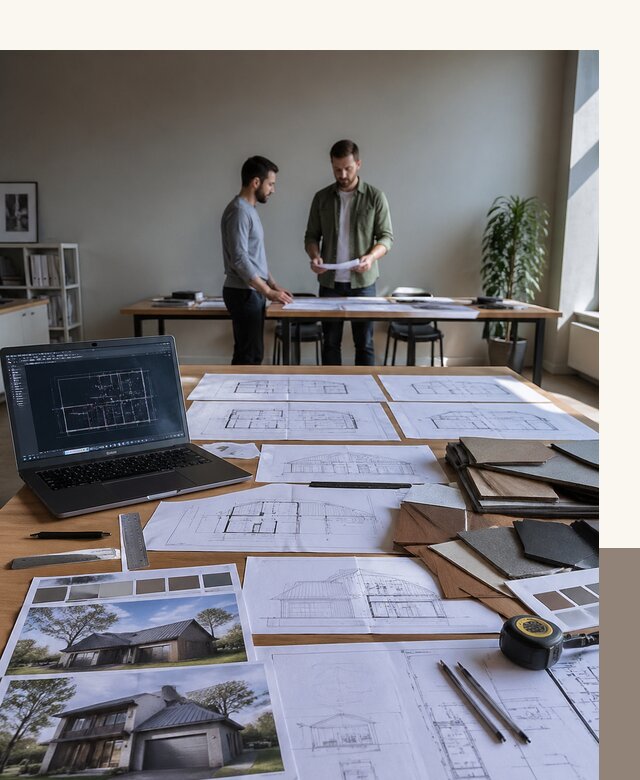 Проект дома 10 на 8 с гаражом под ключ на заказ в Кызыле